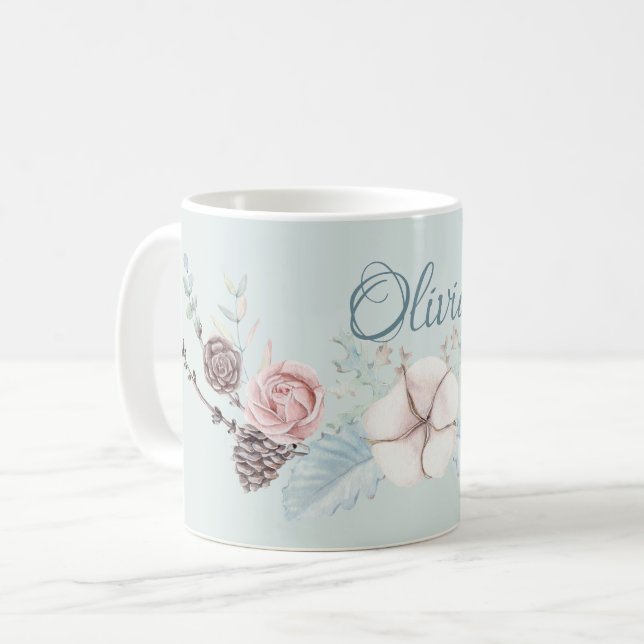 Mug Aquarelle Bois Deer (Devant gauche)