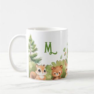 Mug Aquarelle botanique des animaux forestiers