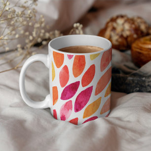 Mug Aquarelle brosse a éclaté jaune et orange