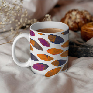 Mug Aquarelle brosse traits - effet rouillé