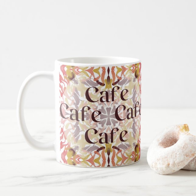 Mug Aquarelle Café espagnol (Avec donut)