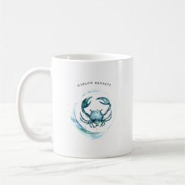 Mug Aquarelle Cancer Astrologie Signe zodiaque | Monog