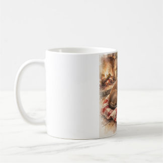 Mug Aquarelle Chien Doux Dachshund Senior Cosy