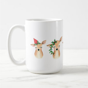 Mug Aquarelle Christmas mignonne Caribou Musique