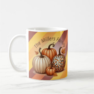 Mug Aquarelle Citrouille mignonne motif personnalisé