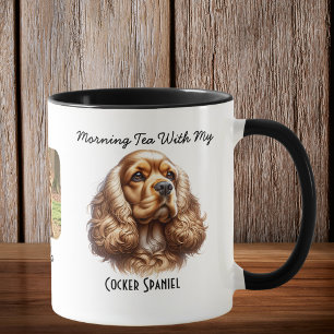 Mug Aquarelle Cocker Spaniel Personnalisé