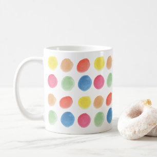 Mug Aquarelle colorée en gras Blobs caillouteux