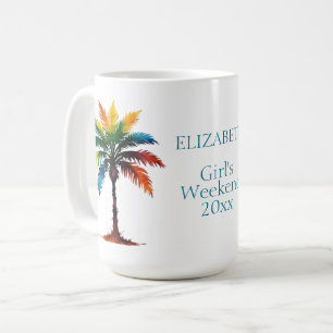 Mug Aquarelle colorée Palmiers Personnalisés