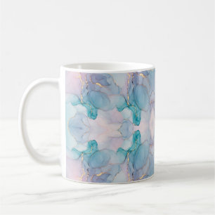 Mug aquarelle conception abstraite