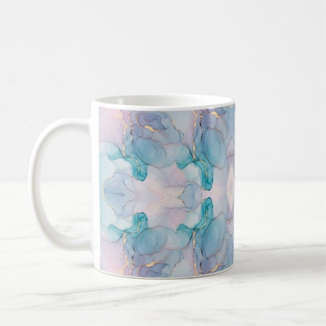 Mug aquarelle conception abstraite (Gauche)