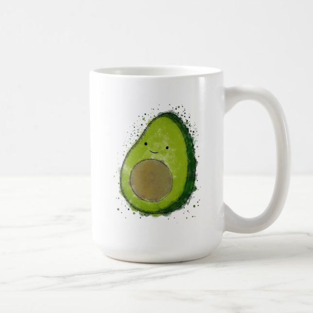 Mug Aquarelle Cute Avocado (Droite)