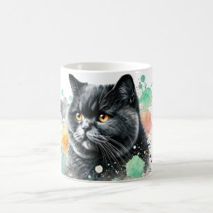 Mug Aquarelle de chat court britannique