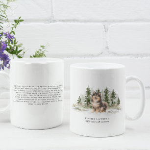 Mug Aquarelle de chien Finnish Lapphund Citation de ra
