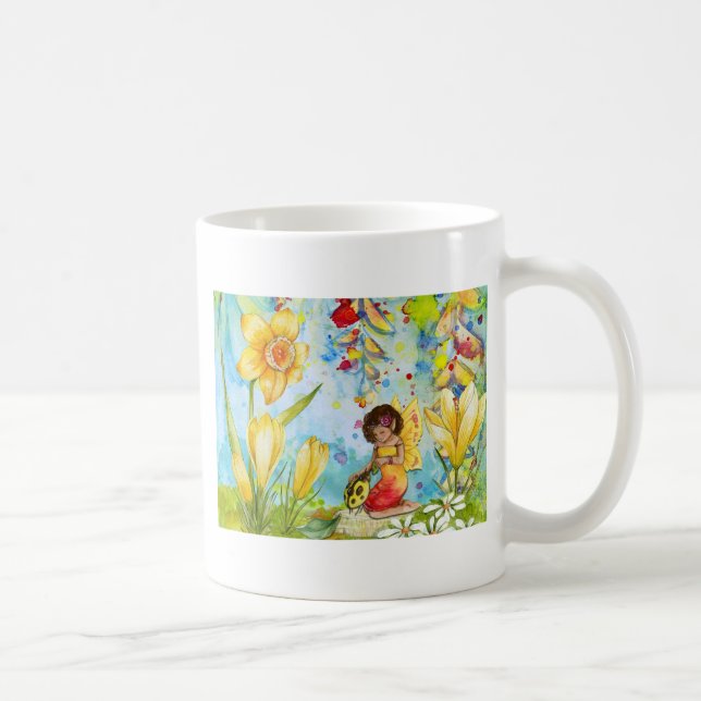Mug Aquarelle de fée illustration fantaisie (Droite)