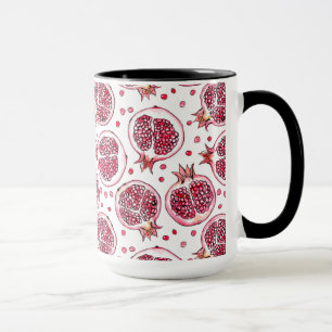 Mug Aquarelle de grenade et motif d'encre
