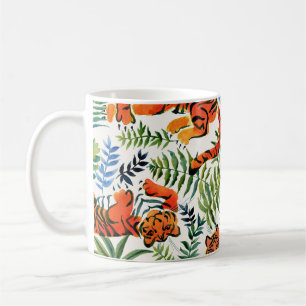 Mug Aquarelle de la Jungle de Tigre vintage