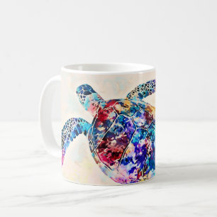 Mug Aquarelle de la tortue de mer d'Hawaï