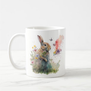 Mug Aquarelle de printemps Rabbit