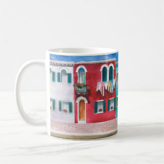 Mug Aquarelle dessinée à la main paysage Italie