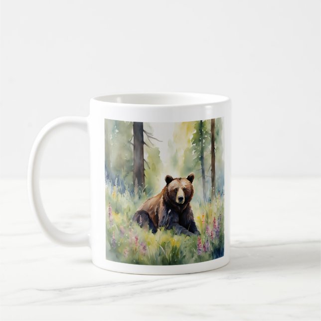 Mug Aquarelle d'ours (Gauche)