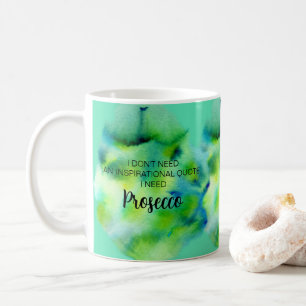 Mug Aquarelle du devis de vie inspirationnelle du proc