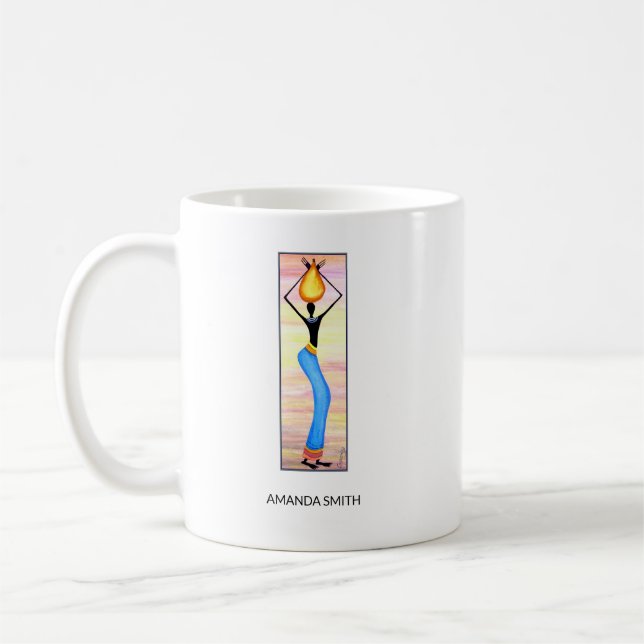 Mug Aquarelle, élégante et élégante (Gauche)