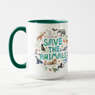 Mug Aquarelle Enregistrer les animaux