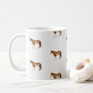 Mug Aquarelle équestre Paint Horse américain