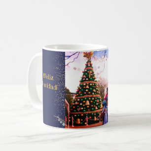 Mug Aquarelle Eucalyptus Moderne Feliz Navidad Parties