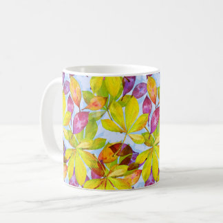 Mug Aquarelle Feuille tombée