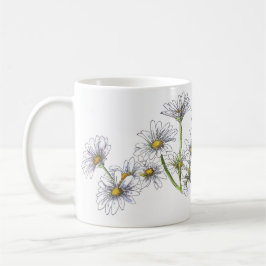 Mug Aquarelle Florale Daisy I Love You Nana Cadeau