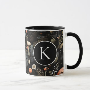 Mug Aquarelle Forêt Verdure Champignons Automne