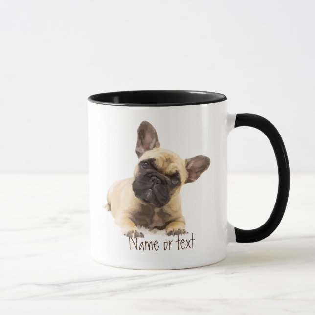 Mug Aquarelle Français Chien de compagnie Chien de chi (Droite)