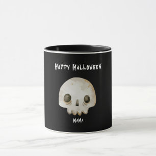 Mug Aquarelle Ghost Skeleton Happy Halloween Mama