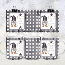 Aquarelle Gnome d'hiver sur Buffalo chèque Noël