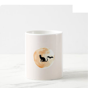 Mug aquarelle Halloween - Orange & Onyx