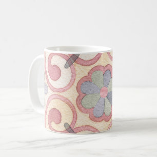 Mug Aquarelle italienne espagnole Majolica rose