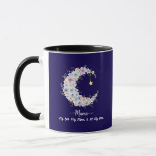 Mug Aquarelle Lunaire Maman Florale