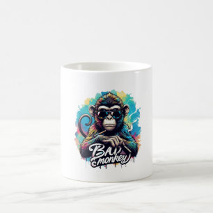 Mug Aquarelle Mauvaise boue de singe