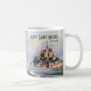 Mug Aquarelle Mont Saint Michel France Voyage Ancien