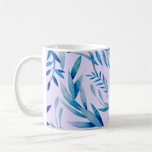 Mug Aquarelle motif sans couture. Ornement botanique.
