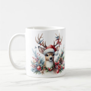 Mug Aquarelle Noël rennes