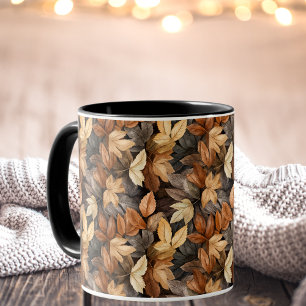 Mug Aquarelle or Brown laisse le café
