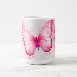 Mug Aquarelle Papillon Beurre Sensibilisation au cance