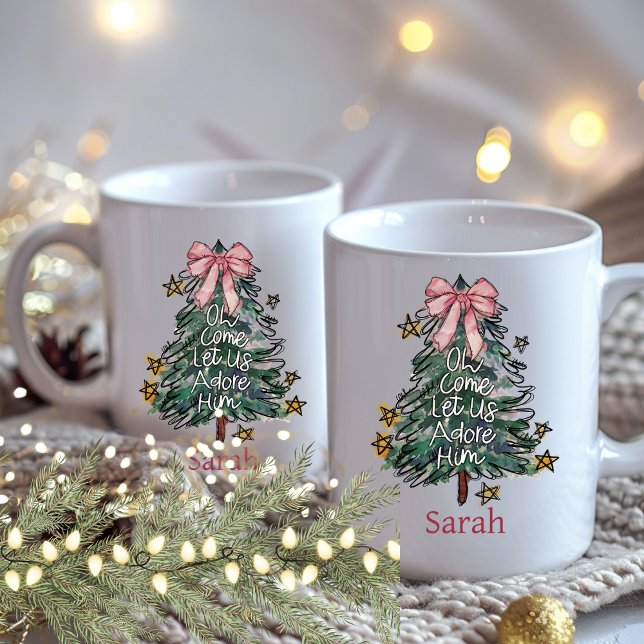 Mug Aquarelle personnalisée de Noël lunatique (Créateur téléchargé)