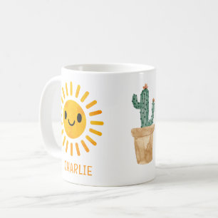 Mug Aquarelle personnalisée Sun Cactus
