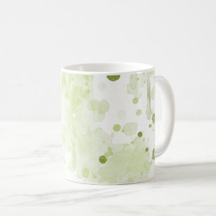 Mug Aquarelle Plaques Vert et Sage