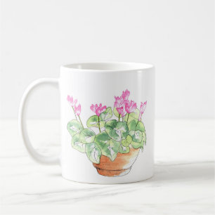 Mug Aquarelle pointillée Cyclamen