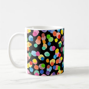 Mug Aquarelle Polka Dot, Arrière - plan de Pâques.