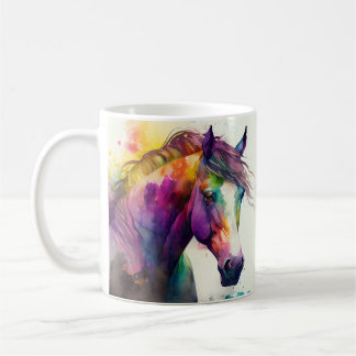 Mug Aquarelle Rainbow Horse